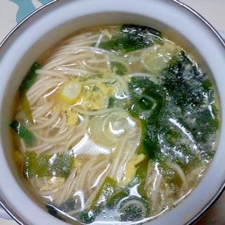 簡単おだしのかきたま煮麺＋＋